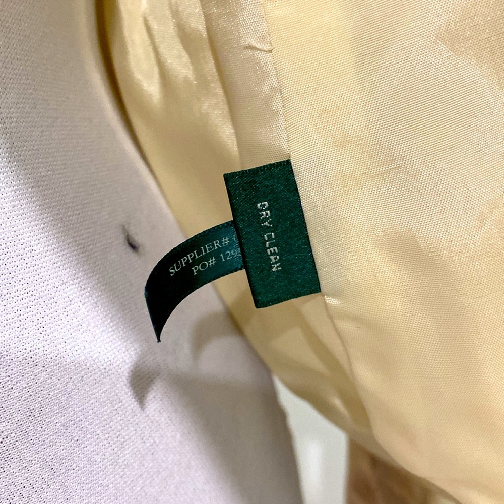 Ralph Lauren 💯% Silk Champagne Blazer / Jacket |Size 6 - Picture 11 of 12